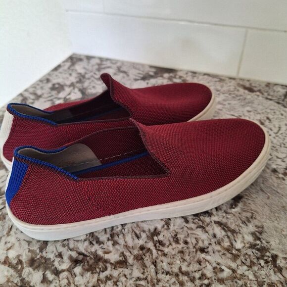 Rothys garnet red slip on sneakers size 7 - Picture 2 of 9